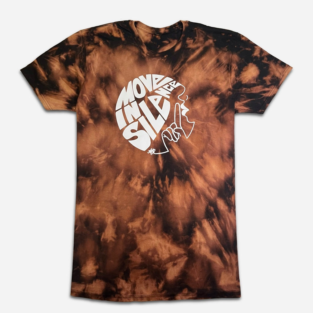 Move in Silence Tee (Bleach-Dyed)